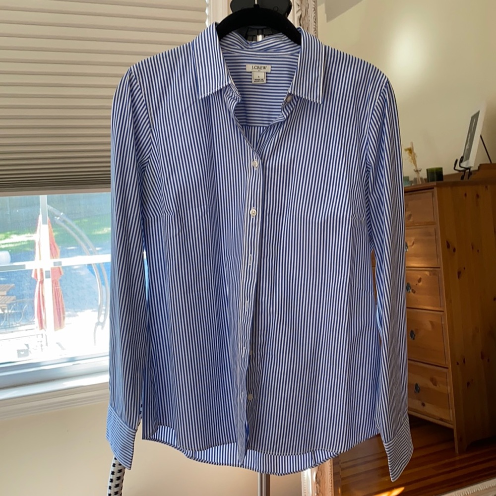 J. crew size small button-down striped